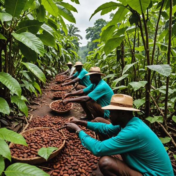 Quelle croisière offre des visites des plantations de cacao en Côte d'Ivoire?